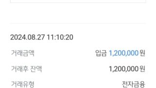 급했는데 한시간안에 입금되었습니다.