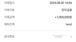 당일입금 빠른입금 감사해요~