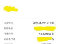 진행 잘했고 입금 잘 받았습니다