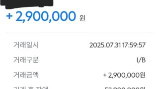 사장님 고맙습니다 입금 됬어요